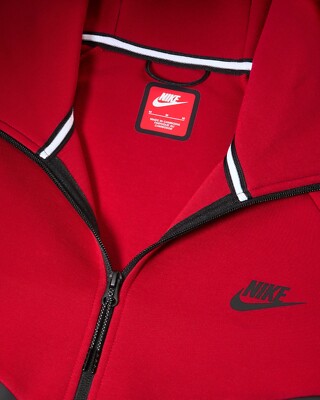 Nike Sportswear Tech Fleece Full-Zip Hoodie University Red CU4489