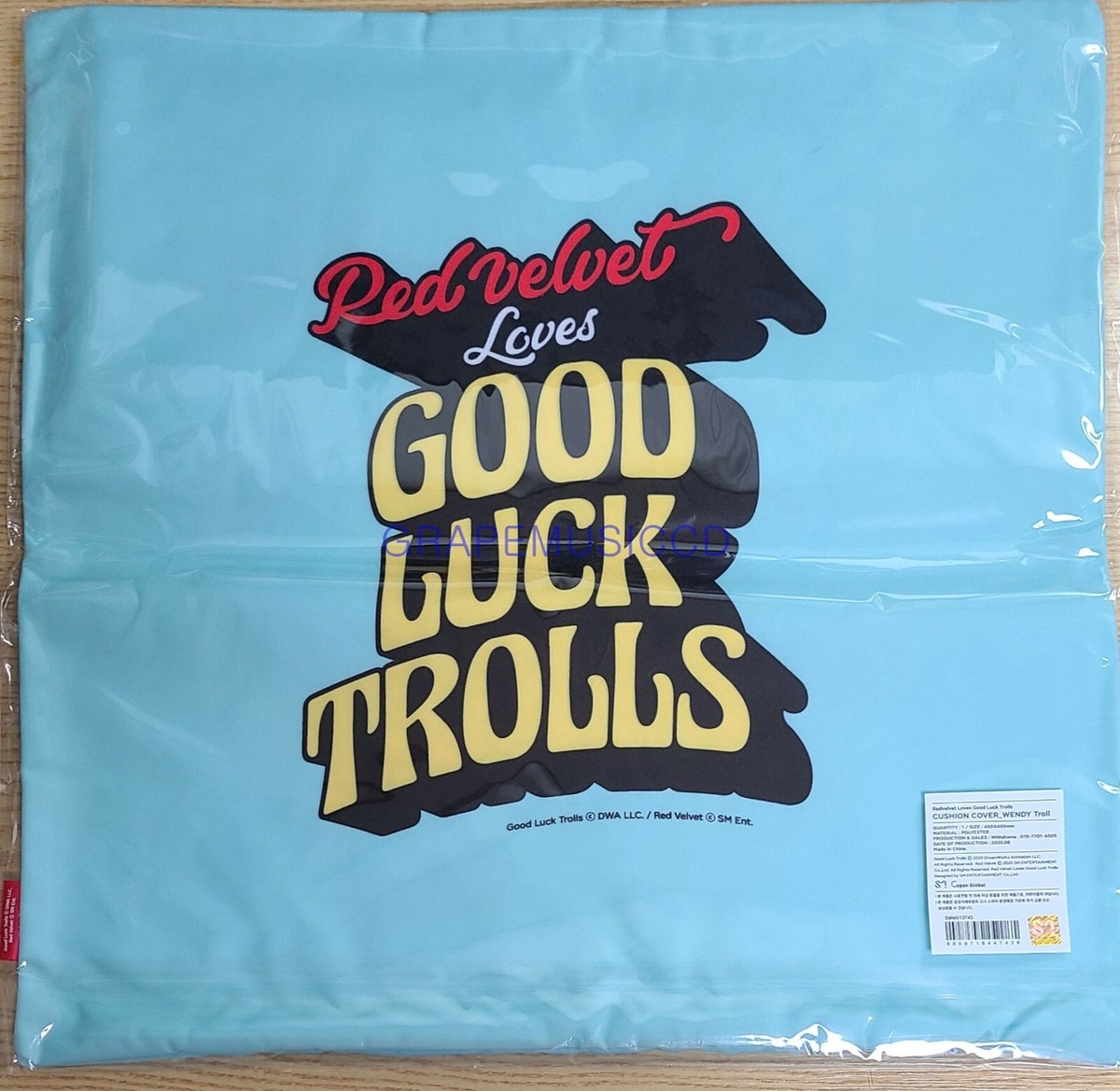 Red Velvet x Good Luck Trolls OFFICIAL GOODS CUSHION COVER SEALED