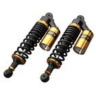 Pair 320mm Motorcycle Air Shock Absorbers 150cc~750cc Street Bikes Black&Gold US