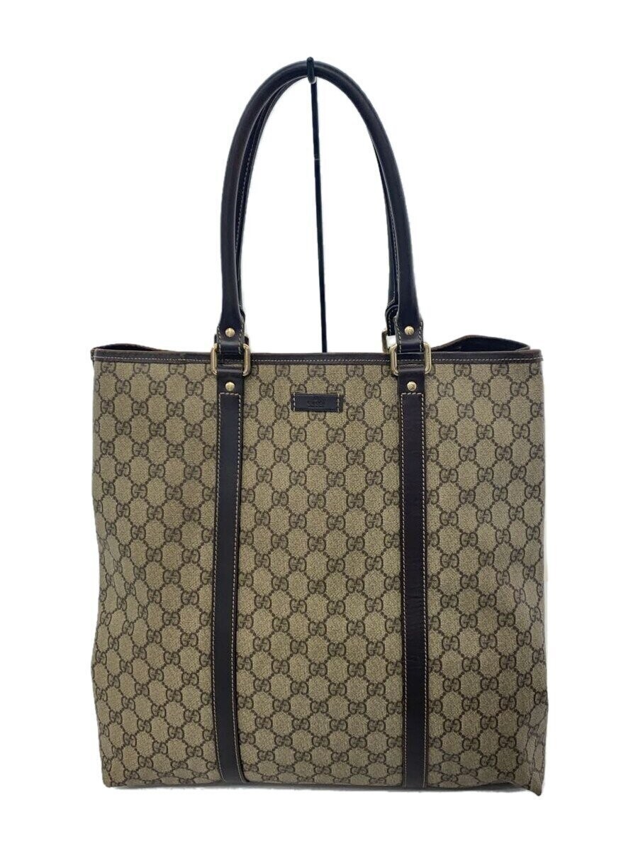 GUCCI Shoulder bag GG Plus PVC Brown