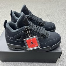 With Box AJ 4 Retro Black Cat 2020 GS Men's Size 4-13 408452-010
