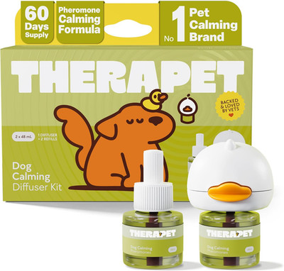 Therapetmd 60-Day Dog Calming Diffuser Kit - Dog Pheromone Diffuser for Stress,