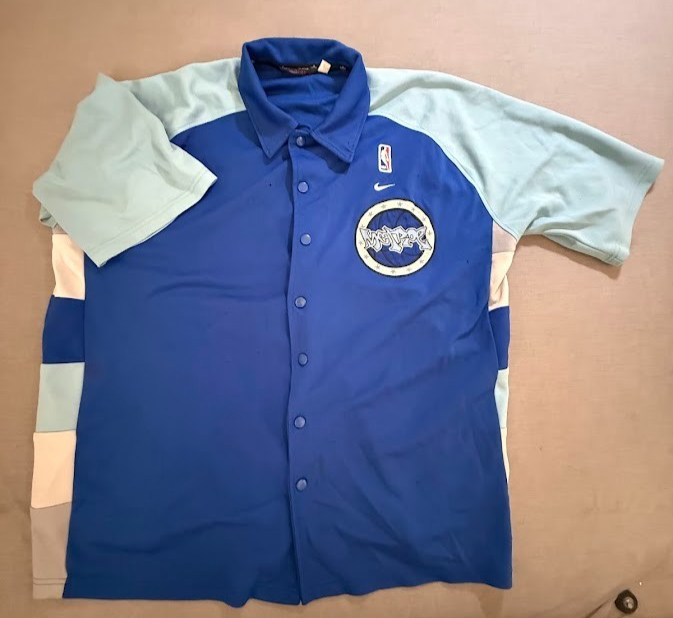 SACAI X NIKE North Carolina Metrop Nike NBA Warm Up Jacket Uomo 2XL Blu Manica Corta USA