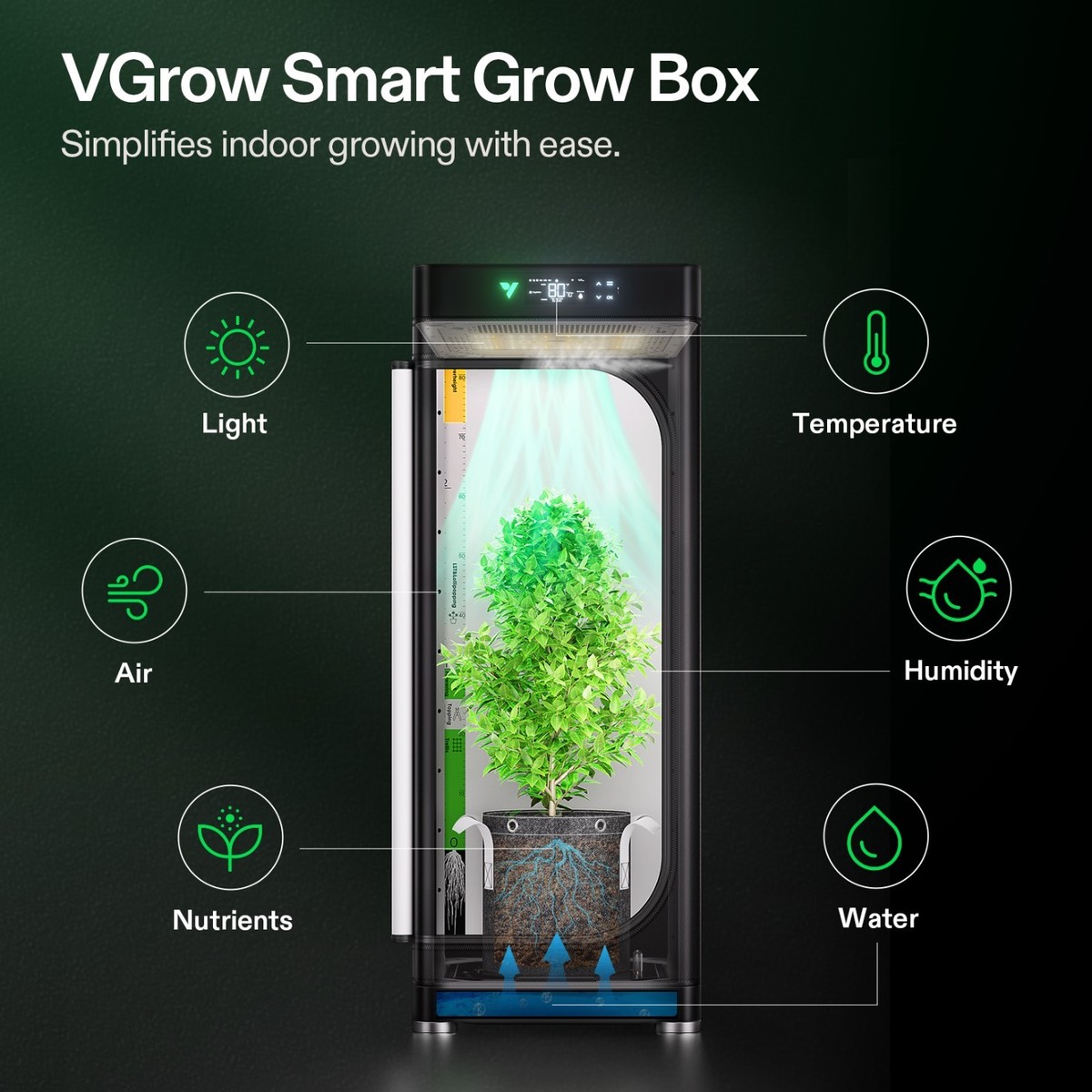 VIVOSUN VGrow All-in-One Smart Grow Box Complete Grow Tent Kit for