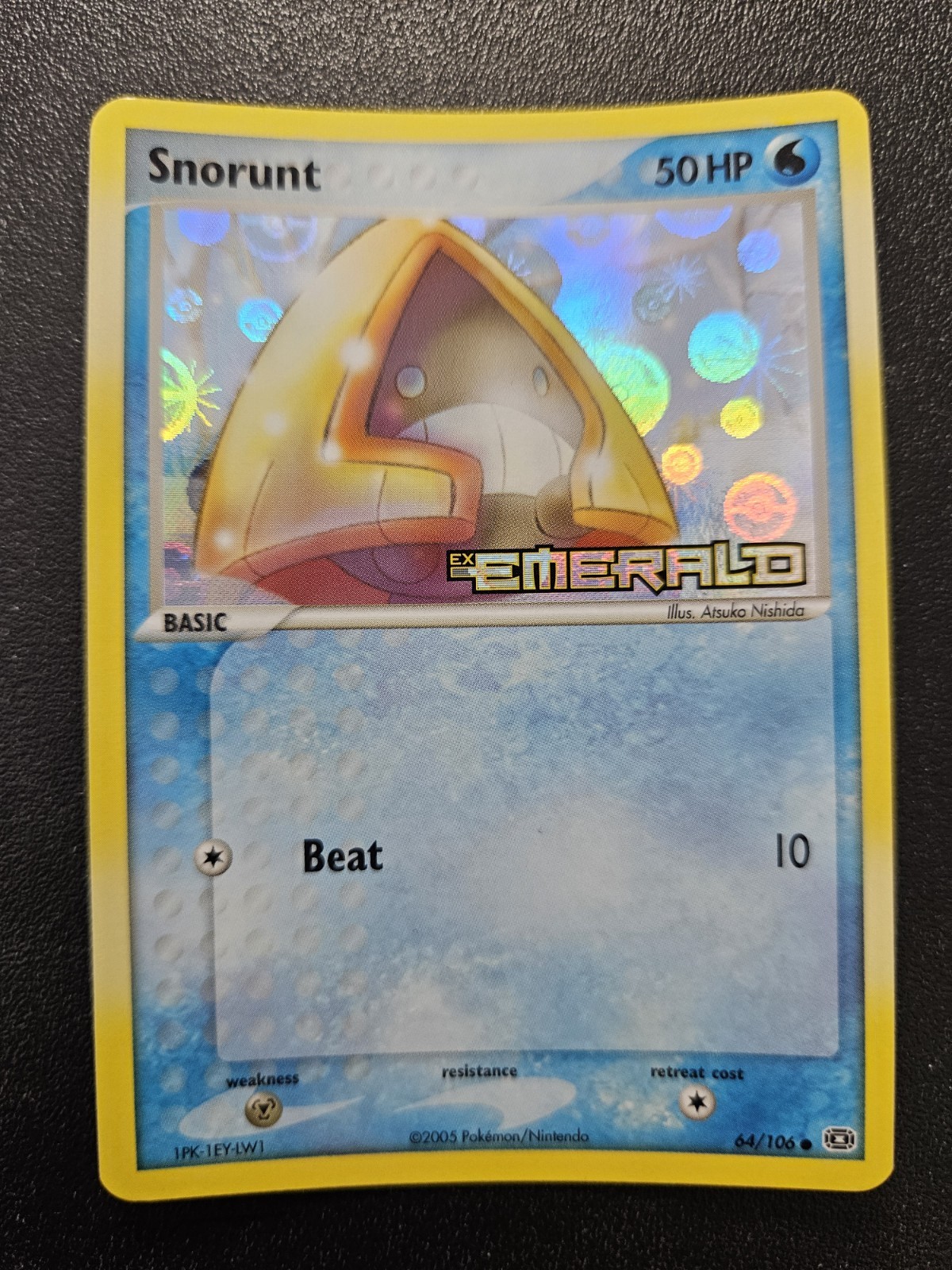 Pokemon EX Emerald Snorunt Stamped Reverse Holo 64/106 NEAR MINT