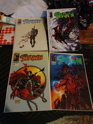 Lot Of 4 Spawn Comics Bagged And Boarded Excellent Condition