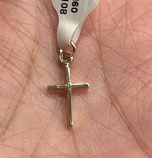 14k Yellow gold Mini dainty cross pendant