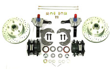 Mustang Ii Front Disc Brake Kit Big 11 Ford Rotors Stock Spindles Ss Lines