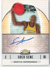 2006-07 Topps Finest - Rookie Refractor Auto - Saer Sene #54 Autographed Signed