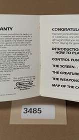 Castlevania - Nintendo NES- Manual Only **NO GAME