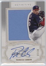 2020 Topps Definitive Collection Relic 27/30 Patrick Corbin #ARC-PC Auto 00rs