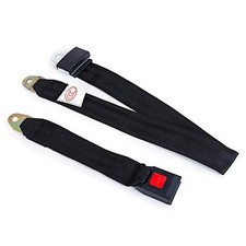 Universal Truck Car Lap Seat Belts 2 Point Adjustable Single Seat Lap