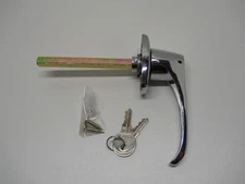 Truck Cap Cover Shell Topper Window L-Handle Lock Kit / Chrome / Single Pack