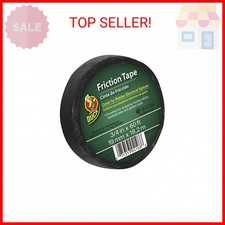 Duck Brand Friction Tape, 3/4-Inch x 60 Feet, Single Roll, Black 393150 