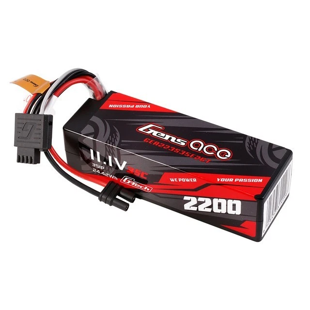 Gens ace 2200mAh 3S 35C 11.1V HardCase GTech Lipo Battery Pack with IC2 EC2 Plug - Image 4 of 4