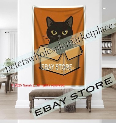 Funny Cat Wall Tapestry Home Decoration decor 59X82 in