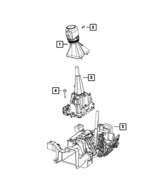 Genuine Mopar Transmission Shifter 7RU822R3AA
