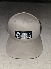 Brixton Mfg Company Wheeler Snapback Hat Cap Beige 