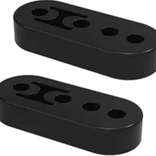 Exhaust Hangers Rubber Muffler Hanger 4 Holes Adjustable Universal Insulator Bus