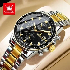 OLEVS TY705 Men Watch Luxury Waterproof Luminous Quartz UK SUPPLIER