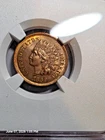 1869/69 Indian head penny, UNC RB