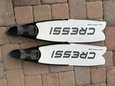 Cressi Gara Impulse Long Freediving Fins – White Excellent Used Condition