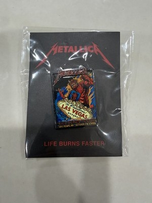 Metallica ''Life Burns Faster'' Las Vegas NV Oct 1 & 3 2026 Pop Up Poster Art Pin