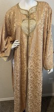 Moroccan open caftan Embroidered Abaya Handmade Gandoura Arabic Farasha dress