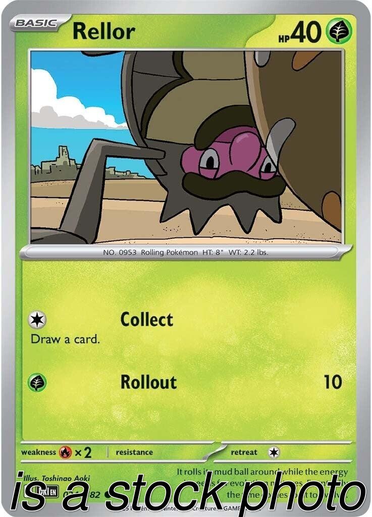 Rellor 024/182 Destined Rivals Reverse Holofoil Pokemon (LP-NM)