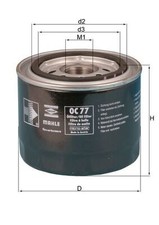 MAHLE OC 77 OIL FILTER FOR ACURA,HONDA,ROVER,TRIUMPH