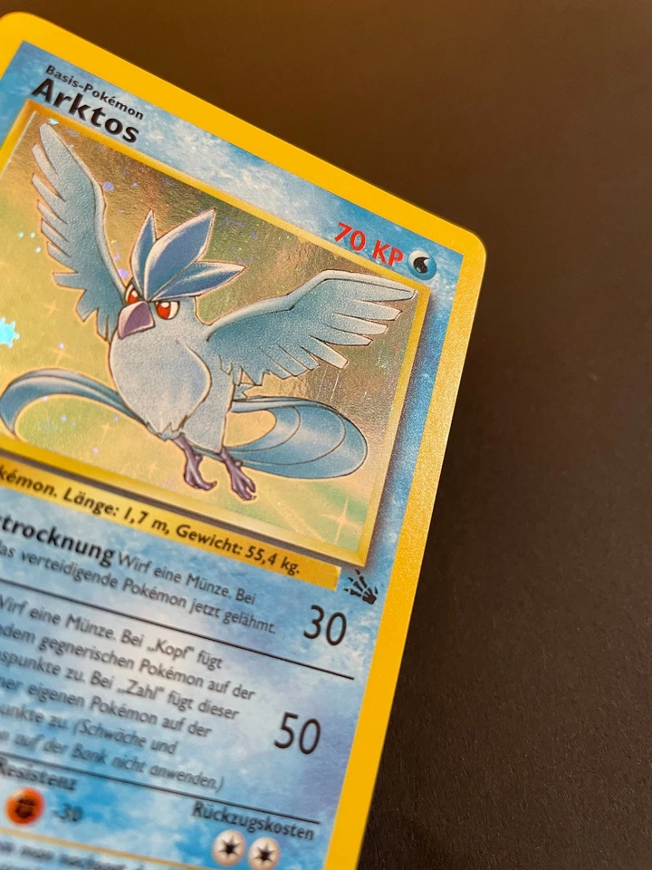 Pokémon TCG – Arktos – Fossil – 1st Edition – Holo – 2/62 – Deutsch – NM - Bild 4 von 4