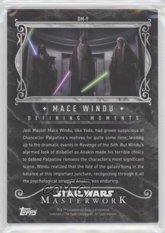 2015 Topps Star Wars Masterwork Defining Moments Canvas /99 Mace Windu #DM-9 1c9 - Image 2 of 3