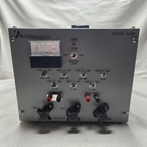 Avtron Load Bank K490 10KW @120VAC 1PH 60Hz Portable Load Bank