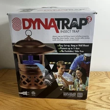 New DynaTrap 3 DT1100 Insect Trap 1/2 Acre Coverage Outdoor Includes Extra Bulbs