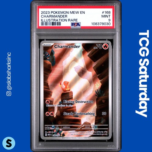 2023 POKEMON SV 151 #168/165 CHARMANDER ILLUSTRATION RARE PSA 9