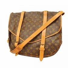 5Od4025 Louis Vuitton Shoulder Bag Monogram Saumur 43 M42252 Brown Used Ladies