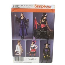 Simplicity Sewing Pattern Misses Size 16-24 2502 Costume Uncut FF 1990s