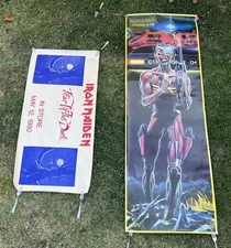Rare Vintage Iron Maiden SOMEWHERE IN TIME 1986 door poster D33-14+extra posters