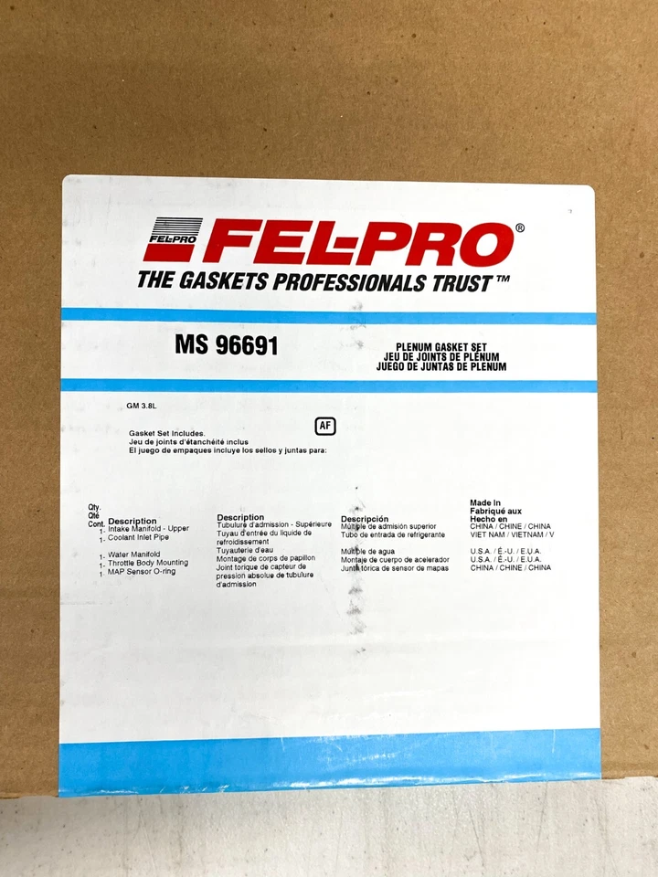 燃油喷射全层垫圈套装 Fel-Pro MS 96691 适用于别克庞蒂亚克各种 — 第 2/4 张图片