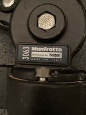 Manfrotto Bogen 3033 Tripod with 3063 Video Head Italy Professional