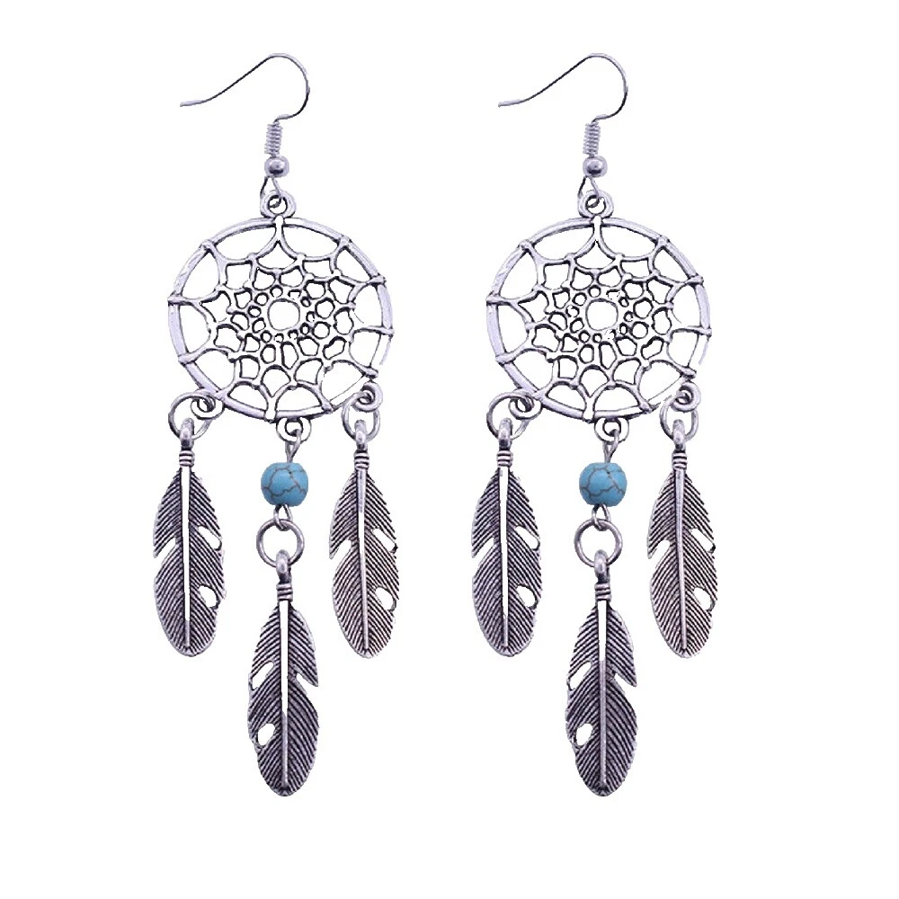 Feather Silver Plated Fashion Jewelry