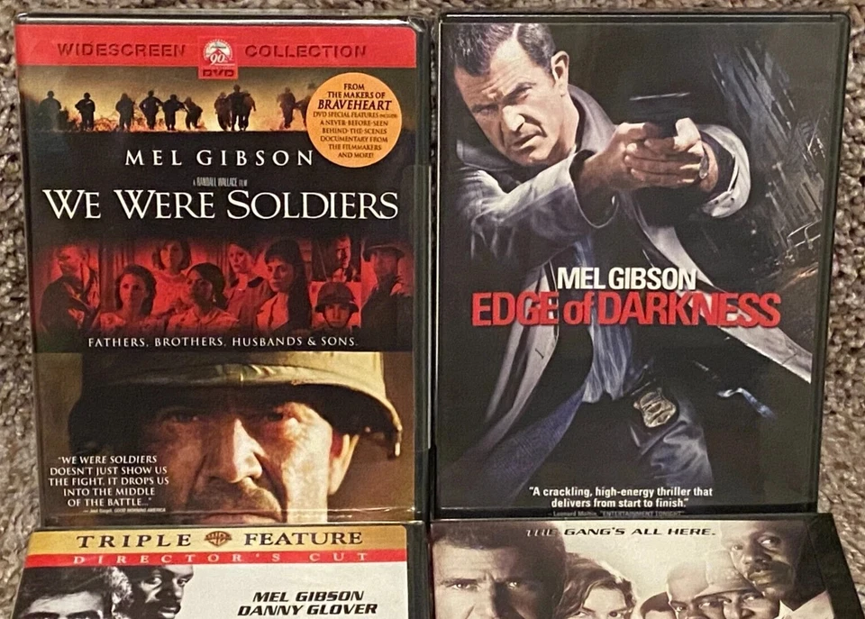 M4 !WOW! {New Sealed} Mixed Lot of 6 MEL GIBSON Movies on DVD Foto 3 de 3