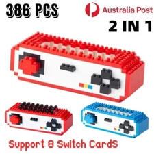 2IN1 Nintendo Switch Game Card Case Holder Building Blocks Storage Box DIY Gift