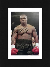 8X6 Mount MIKE TYSON Signed Autograph PHOTO Boxing Gift Print Ready to Frame