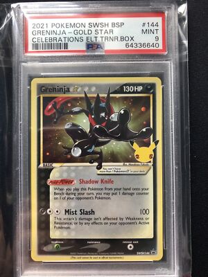 Pokemon 25th Anniversary Celebrations SWSH Greninja-Gold ⭐️ PSA