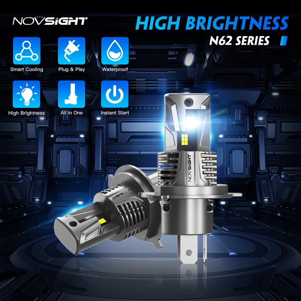 For RENAULT TRAFIC (1989 onwards ) Kit Hi/Low Beam H4 LED Headlight Bulb White - image 2 of 4