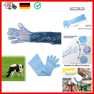 Langarm Veterinär Handschuh,Veterinär-Handschuhe,30pcsDehnbare Einweghandschu...