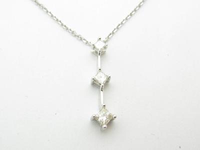 14kt White Gold Princess Cut Diamond 