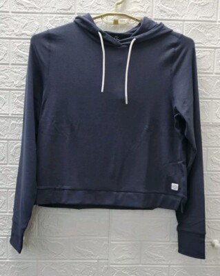 New RHOBACK Tempo Performance Pullover Hoodie Fleet Navy Size Medium