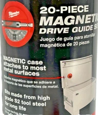 Milwaukee 20-Piece Magnetic Drive Guide Bit Set IN MAGNETIC CASE 48 32 1700 NEW